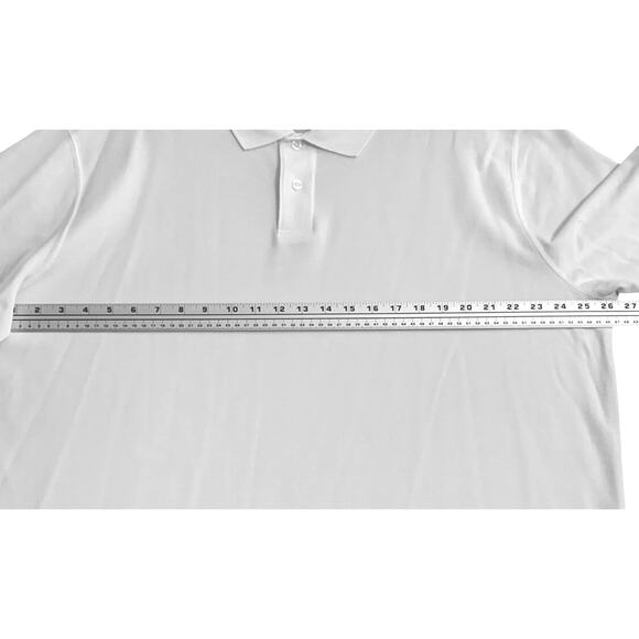 Lot of 3 Saddlebred Comfort Flex Mens Shirts XXL 2 Button Close White Blue Black - Picture 10 of 14